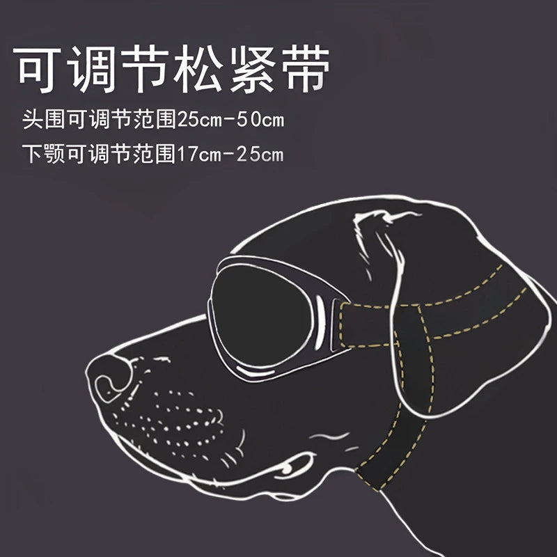 Óculos de Sol para Cães – Ajustáveis, com Proteção UV e Fáceis de Colocar – Ideais para Passeios ao Ar Livre, Viagens de Carro e Raças de Pequeno a Médio Porte