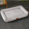 Cama Quadrada para Cães e Gatos (Uso em Todas as Estações) – Colchão Resistente a Mordidas, Macio e Acolchoado, Impermeável