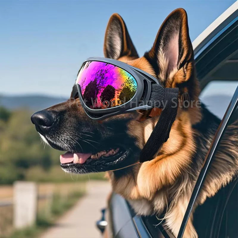 Óculos de Sol para Cães – Ajustáveis, com Proteção UV e Fáceis de Colocar – Ideais para Passeios ao Ar Livre, Viagens de Carro e Raças de Pequeno a Médio Porte