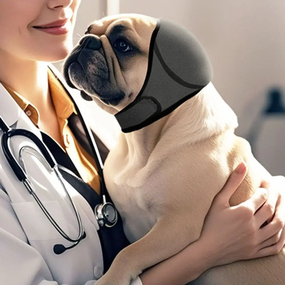 Protetor de Ouvido para Cães com Redução de Ruído – Proteção Auditiva, Abafador Calmante e Ajustável (À Prova d'Água)