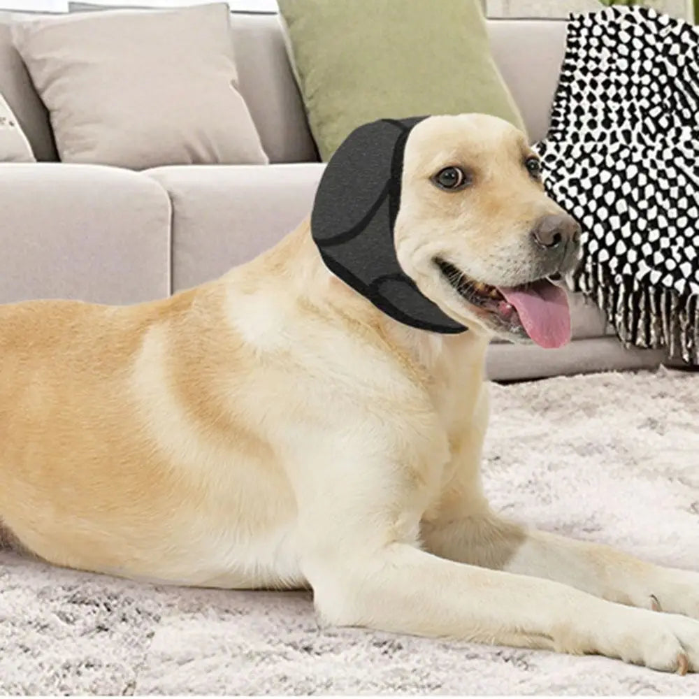 Protetor de Ouvido para Cães com Redução de Ruído – Proteção Auditiva, Abafador Calmante e Ajustável (À Prova d'Água)